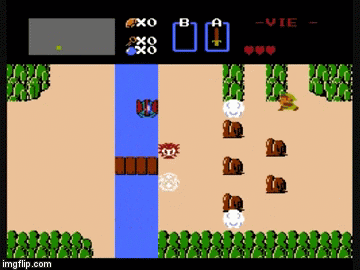 Séquence du jeu vidéo *The legend of Zelda*, source inconnue.